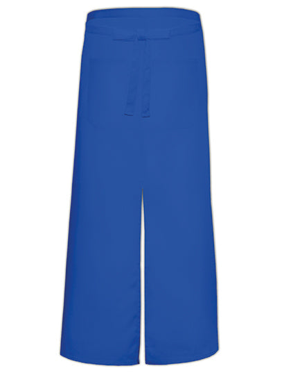 Bistro Apron With Split And Front Pocket in Royal, Größe 100 x 100 cm