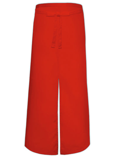 Bistro Apron With Split in Red, Größe 100 x 100 cm