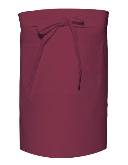 Baker´s Apron With Pocket in Bordeaux, Größe 90 x 50 cm