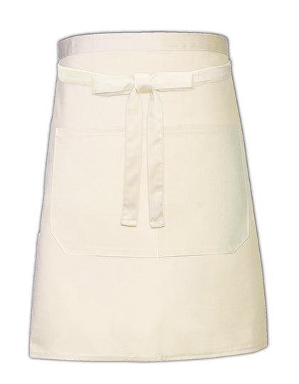 Baker´s Apron With Pocket in Natural (ca. Pantone 7499), Größe 90 x 50 cm