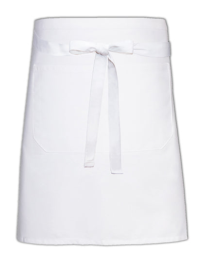 Baker´s Apron With Pocket in White, Größe 90 x 50 cm