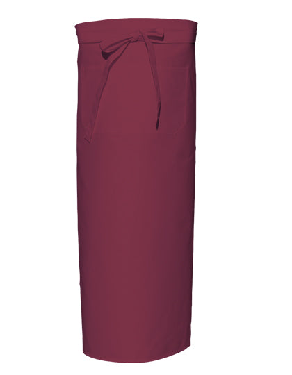Bistro Apron With Front Pocket in Bordeaux, Größe 100 x 100 cm