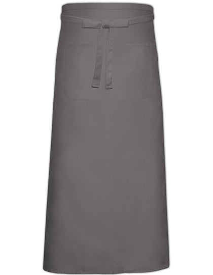 Bistro Apron With Front Pocket in Dark Grey (ca. Pantone 431), Größe 100 x 100 cm