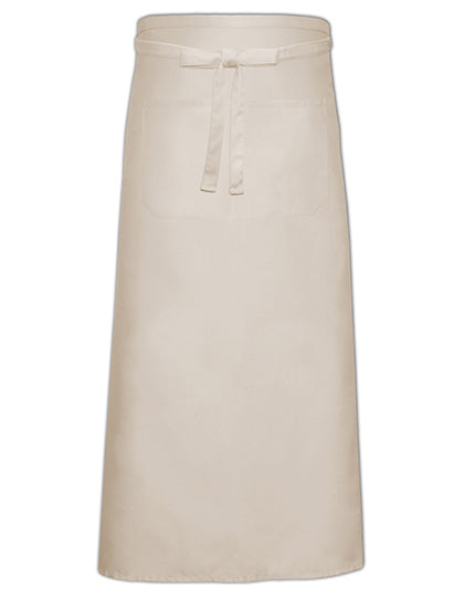 Bistro Apron With Front Pocket in Natural (ca. Pantone 7499), Größe 100 x 100 cm