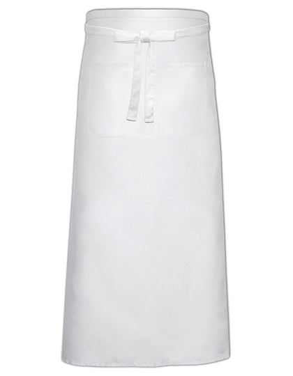 Bistro Apron With Front Pocket in White, Größe 100 x 100 cm
