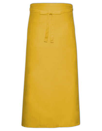 Bistro Apron With Front Pocket in Yellow, Größe 100 x 100 cm