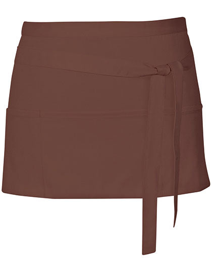 Cocktail Apron in Brown (ca. Pantone 476), Größe 60 x 30 cm