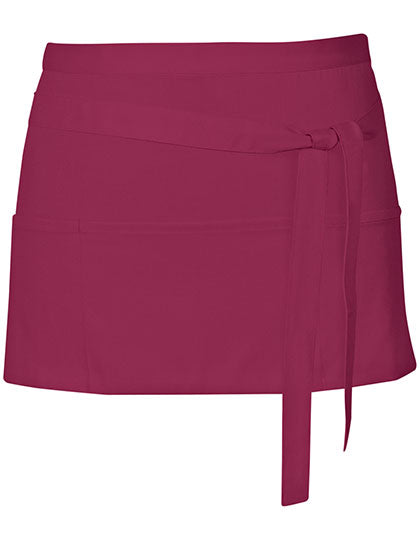Cocktail Apron in Burgundy (ca. Pantone 216), Größe 60 x 30 cm