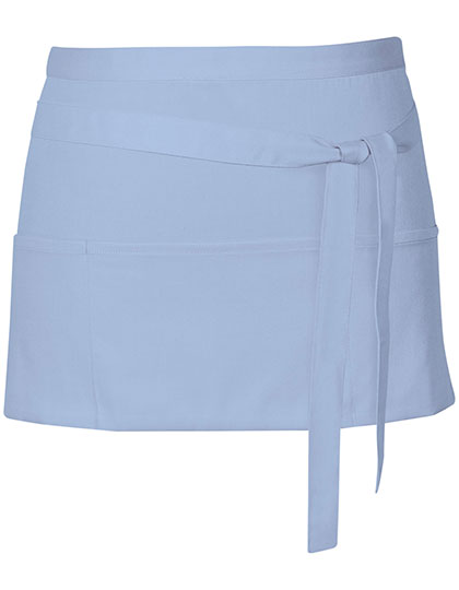 Cocktail Apron in Light Blue (ca. Pantone 2708), Größe 60 x 30 cm
