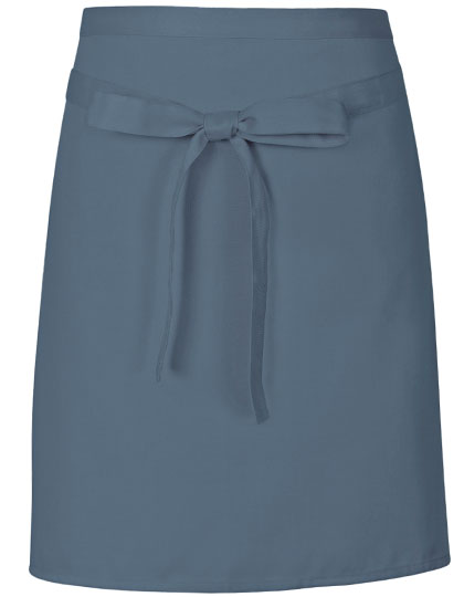 Pizza Apron in Postman Grey (ca. Pantone 7545), Größe 70 x 50 cm