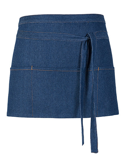 Jeans Cocktail Apron in Denim, Größe 60 x 30 cm
