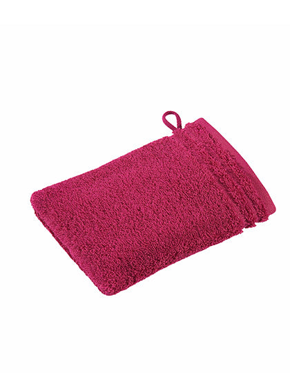 Calypso Feeling Waschhandschuh in Cranberry, Größe 22 x 16 cm