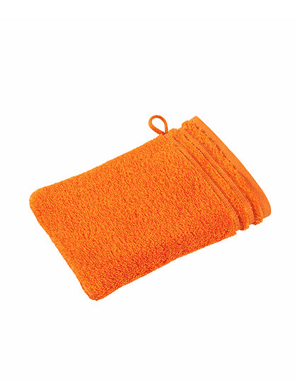 Calypso Feeling Waschhandschuh in Orange, Größe 22 x 16 cm