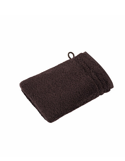 Vienna Style Supersoft Waschhandschuh in Darkbrown, Größe 22 x 16 cm