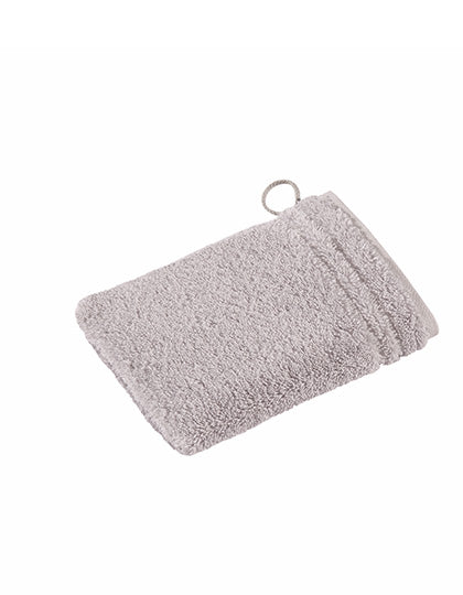 Vienna Style Supersoft Waschhandschuh in Light Grey, Größe 22 x 16 cm