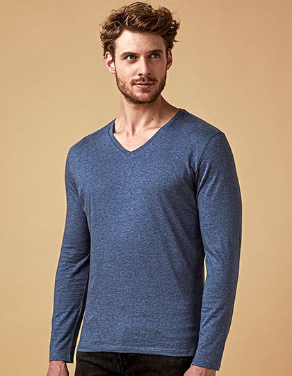 Men´s V-Neck T-Shirt Long Sleeve
