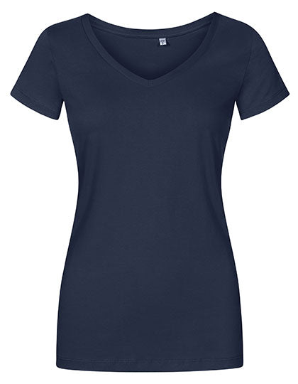 Women´s V-Neck T-Shirt in French Navy, Größe 3XL
