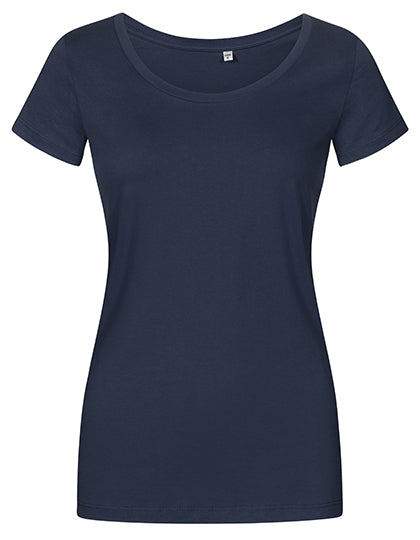Women´s Deep Scoop T-Shirt in French Navy, Größe 3XL