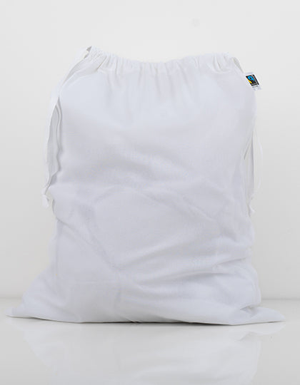 Large Fairtrade Cotton Stuff Bag in White, Größe 44 x 53 cm