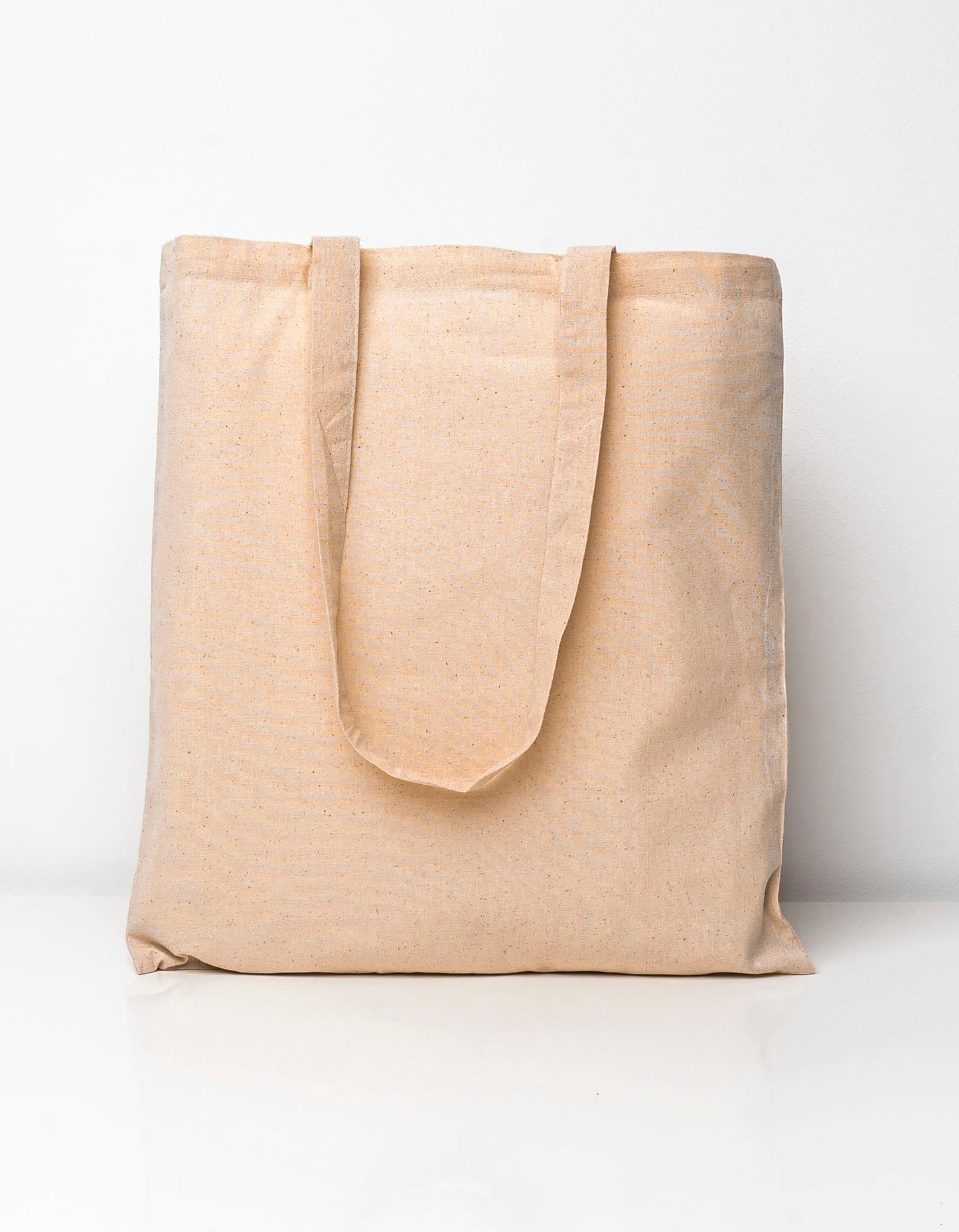 Cotton Bag Natural Long Handles