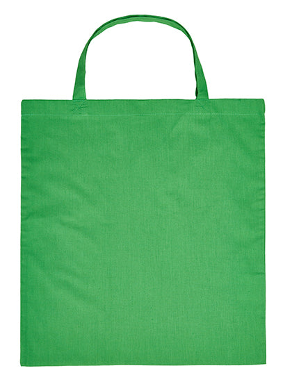 Cotton Bag Short Handles in Light Green (ca. Pantone 361C), Größe approx. 38 x 42 cm