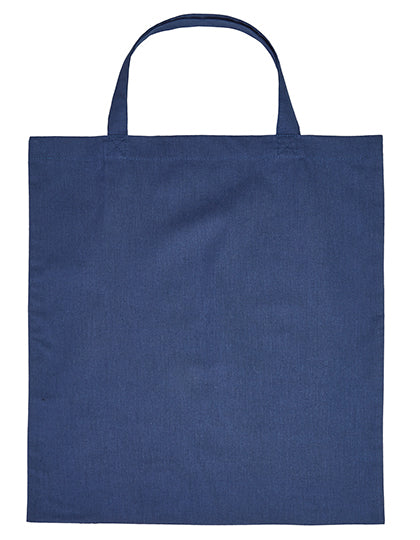 Cotton Bag Short Handles in Navy (ca. Pantone 295C), Größe approx. 38 x 42 cm