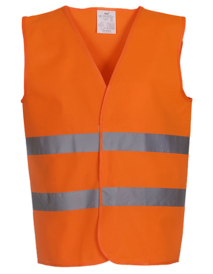 Hi-Vis 2 Bands Waistcoat in Hi-Vis Orange, Größe 3XL