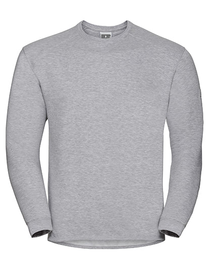 Adults' Heavy Duty Crew Neck Sweatshirt in Light Oxford (Heather), Größe 4XL
