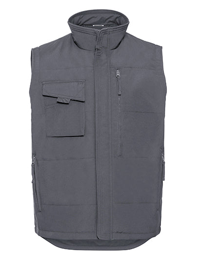 Adults' Heavy Duty Gilet in Convoy Grey (Solid), Größe 4XL