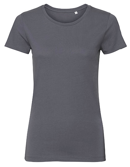 Ladies´ Pure Organic Tee in Convoy Grey (Solid), Größe XXL