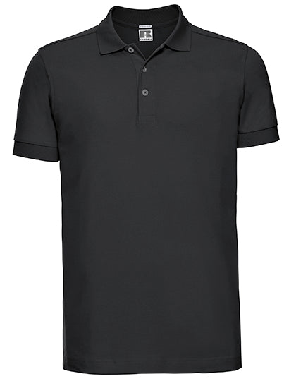 Men´s Stretch Polo in Black, Größe 3XL