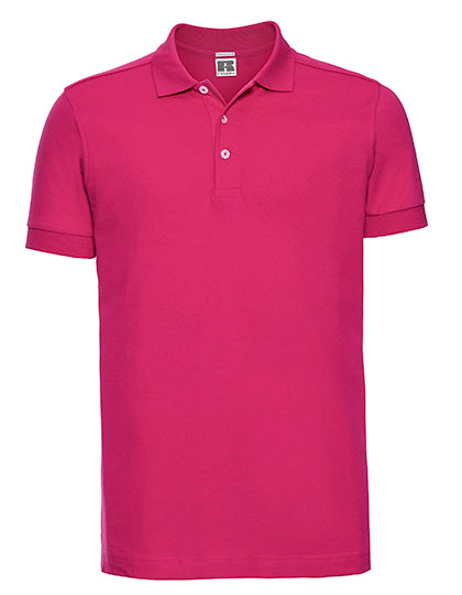 Men´s Stretch Polo in Fuchsia, Größe 3XL