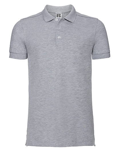 Men´s Stretch Polo in Light Oxford (Heather), Größe 3XL