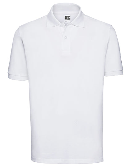 Men´s Classic Cotton Polo in White, Größe 4XL
