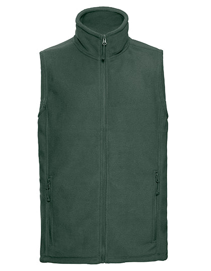 Men´s Outdoor Fleece Gilet in Bottle Green, Größe XXL