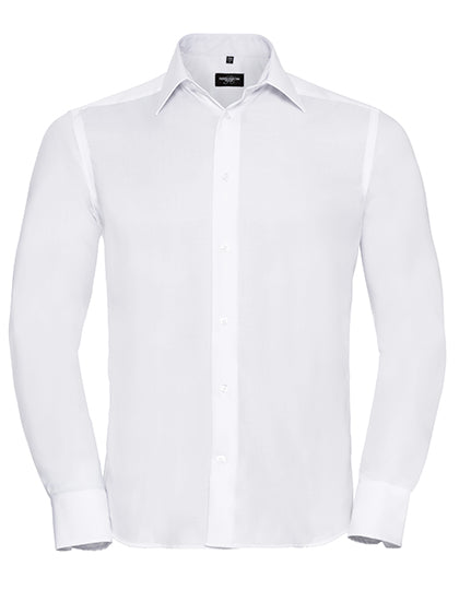 Men´s L/S Tailored Ultimate Non-iron Shirt in White, Größe 4XL (49/50)