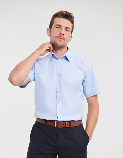 Men´s Short Sleeve Herringbone Shirt