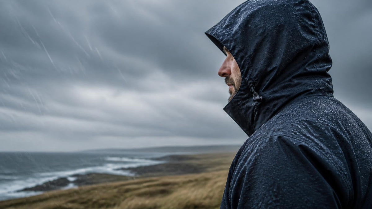Wind- und wasserabweisende Softshelljacke bei Regen – Workwear von Lagocki