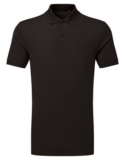 Men´s Recycled Polyester Performance Polo in Black, Größe 5XL