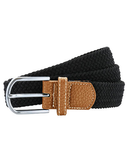 Braid Stretch Belt in Black, Größe 95-125 cm