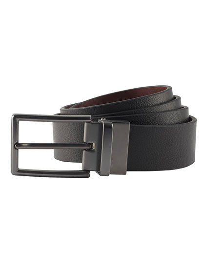 Men´s Two-Way Leather Belt in Black, Größe 95-125 cm