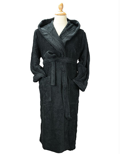 Robezz® Organic Bathrobe in Black, Größe XXL