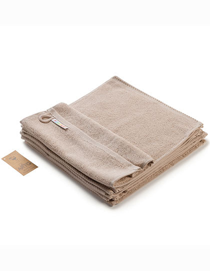 Facetowel in Sand, Größe 30 x 30 cm