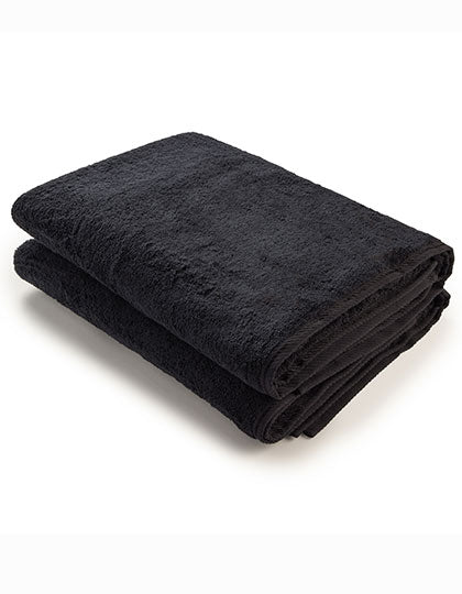 Bath Towel in Black, Größe 70 x 140 cm