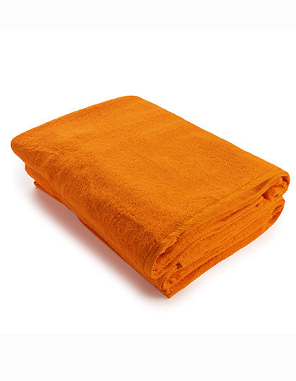 Bath Towel in Bright Orange, Größe 70 x 140 cm