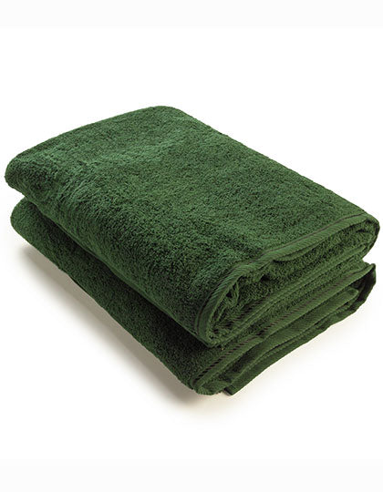 Bath Towel in Dark Green, Größe 70 x 140 cm