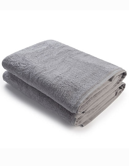 Bath Towel in Light Grey, Größe 70 x 140 cm