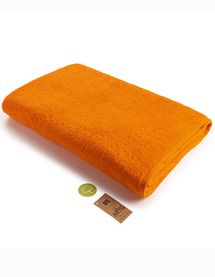 Big Towel in Bright Orange, Größe 100 x 210 cm