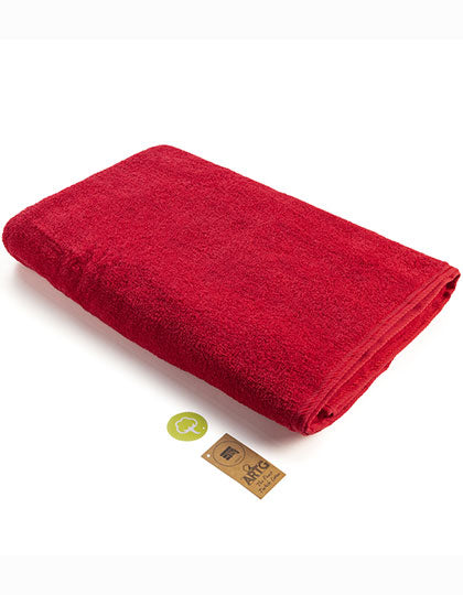 Big Towel in Deep Red, Größe 100 x 210 cm