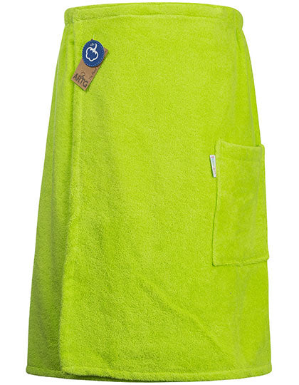 Sauna Kilt Men in Lime Green, Größe 65 x 150 cm